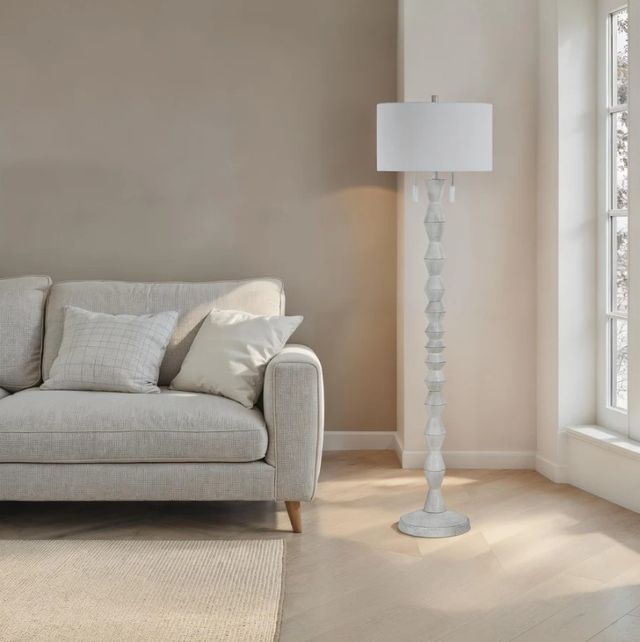 Renwil® Everren Sorriso White Floor Lamp-1