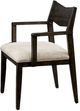 Furniture of America® Meridian 2-Piece Dark Walnut/Ivory Arm Chair Set-2