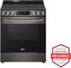 LG 30" PrintProof™ Black Stainless Steel Slide In Electric Range-1