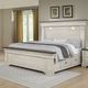 New Classic® Home Furnishings Augusta Rustic White Eastern King Storage Panel Bed-1