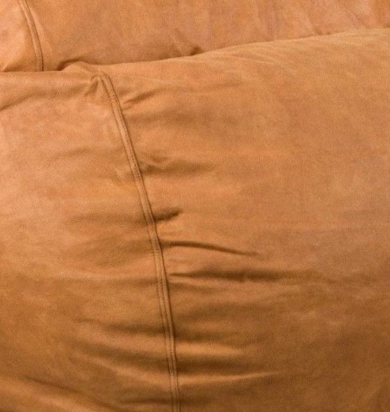 CordaRoy's® Original Cognac Faux Leather King Bean Bag Chair-3
