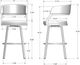 Amisco Customizable Mazzy Swivel Bar Stool-2