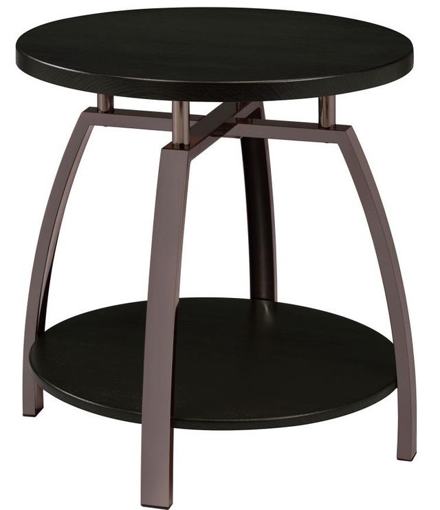 Coaster® Dacre 2-Piece Dark Charcoal Occasional Table with Black Nickel Accent Set-1
