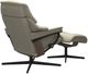 Stressless® by Ekornes® Customizable Reno Small Manual Recliner and Ottoman with Cross Base-3