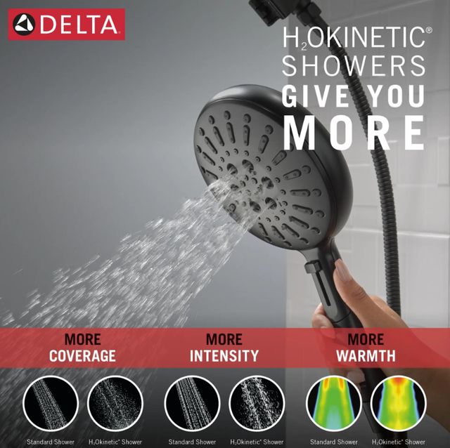 Delta Matte Black 1.75 GPM 7-Setting SureDock® Magnetic Hand Shower-3
