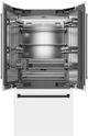 ZLINE Autograph Edition 36" 19.6 Cu. Ft. White Matte Built-In French Door Refrigerator with Matte Black Accents-2