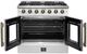 FORNO® Galiano Series Alta Qualita 36" White and Antique Brass Pro Style Gas Range-1