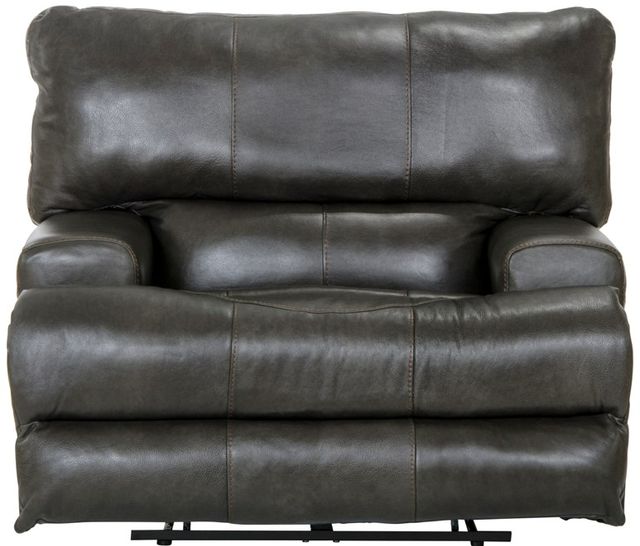 Catnapper® Wembley Steel Leather Lay Flat Recliner-2