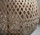 A & B Home Brown Oval Coconio Wood Lattice Lantern-2