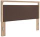 Signature Design by Ashley® Hollymount Brown/Tan Queen Upholstered Panel Headboard-0