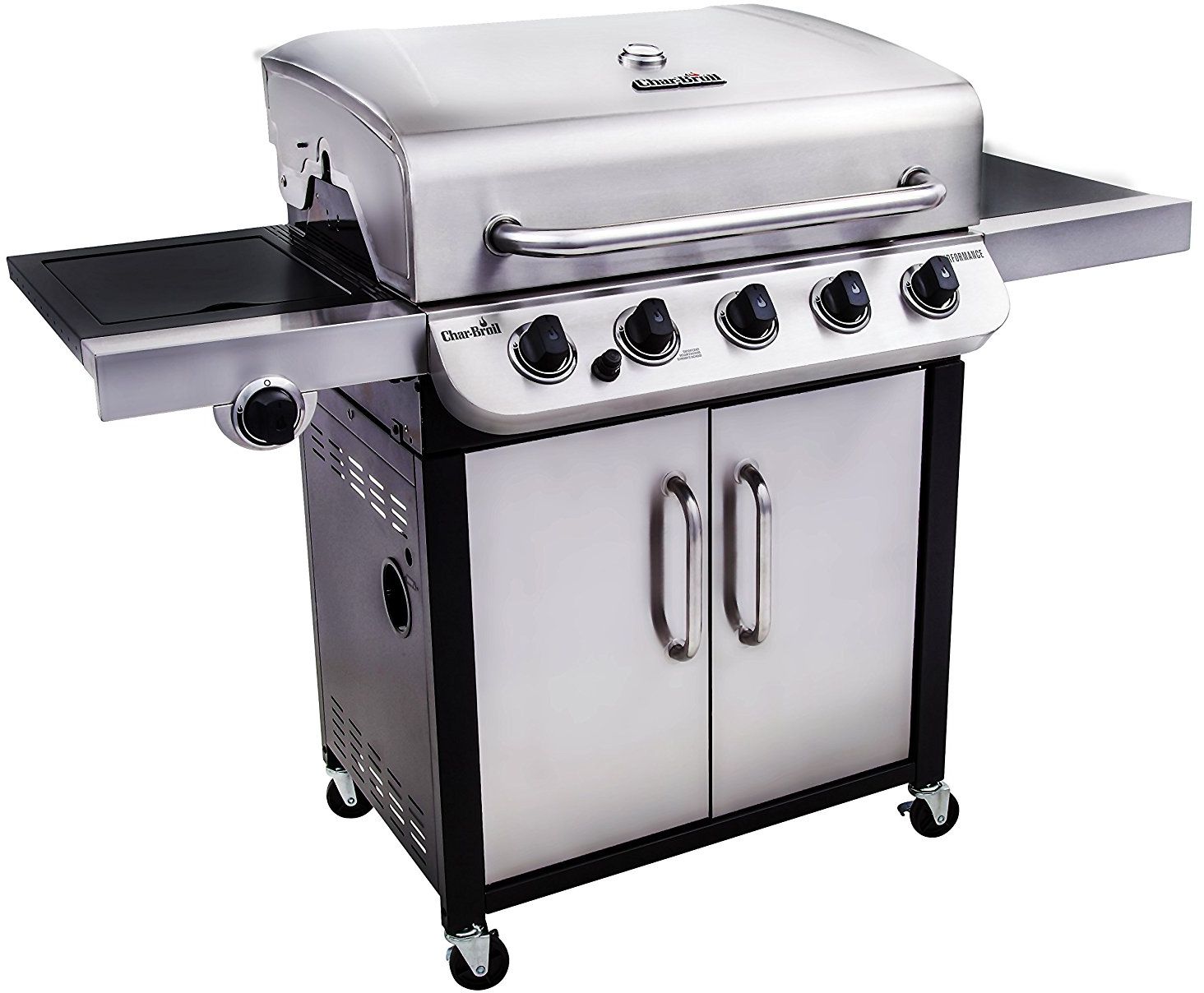 Char Broil Performance Series 57 Natural Gas Black with Stainless Steel Freestanding Grill Jensen Akins Hardware Appliance Conover WI