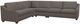 La-Z-Boy® Charlie Greystone Leather Sectional with Custom Layout Options-0