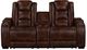 New Classic® Home Furnishings Chester Brown Manual Reclining Console Loveseat-2