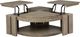 Magnussen Home® Conrad Stone Harbor Grey Pie Shaped Lift Top Cocktail Table with Casters-5