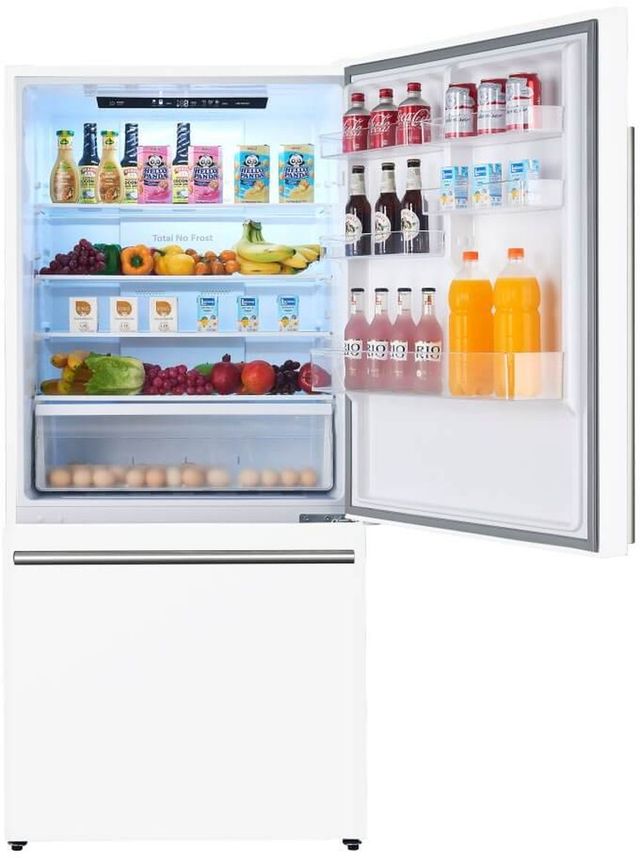 FORNO® Milano Espresso 31 in. 17.2 Cu. Ft. White Counter Depth Bottom Freezer Refrigerator-3