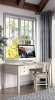 Jofran Inc. Rustic Shores Scrimshaw Cream Desk Chair-1