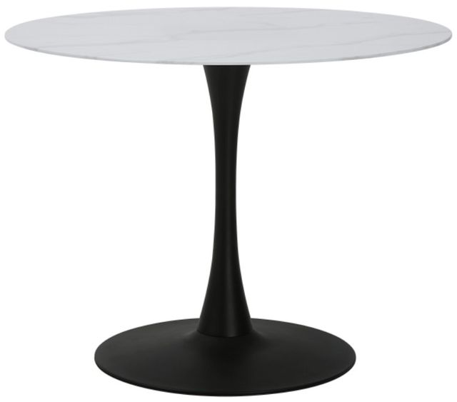 Homelegance® Cosimo White Dining Table with Black Base-0