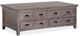 Magnussen Home® Paxton Place Dovetail Grey Lift Top Storage Cocktail Table with Casters-2