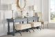 A.R.T. Furniture® Alcove Burnished Brass/Sidecar Graphite Single Bench-1