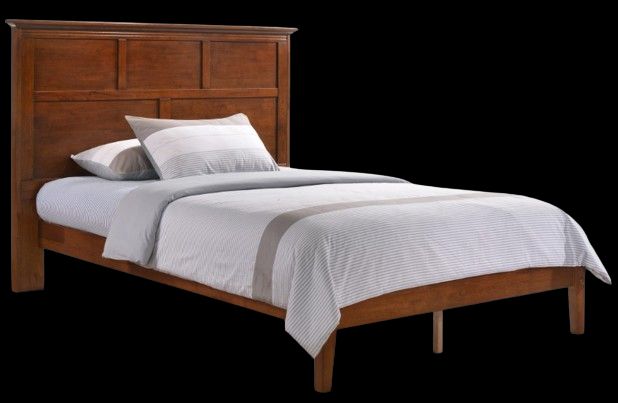 Night & Day Furniture™ Spices Bedroom K-Series Tarragon Cherry Eastern King Panel Bed-0