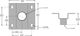 Sanus® Black Offset Fixed Ceiling Plate Adapter for Ceiling Mounts-1