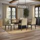 Amisco Customizable Lorenzo Dining Side Chair with Low Backrest-1