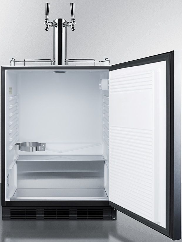 Summit® Commercial 5.5 Cu. Ft. Stainless Steel Beer Cooler/Kegerator-2