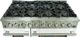 FORNO® Capriasca 48" Stainless Steel Pro Style Dual Fuel Range with White Door-2