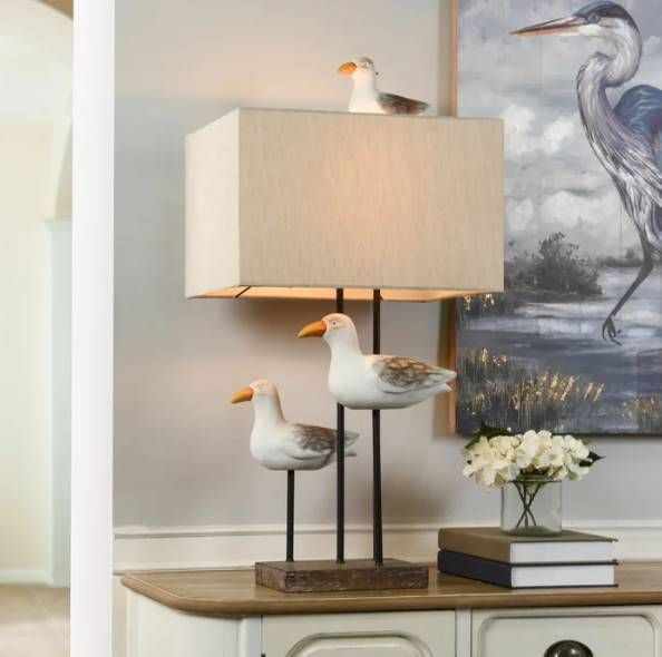 Stylecraft White Piper Shore Table Lamp-3