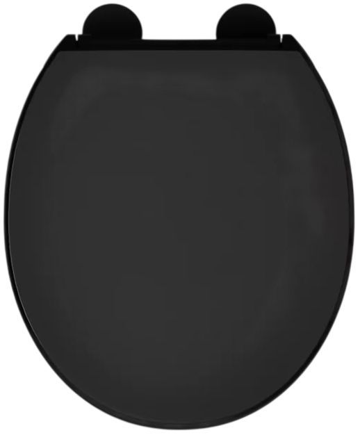 KOHLER® Hyten® Black Elevated Quiet-Close™ Round-Front Toilet Seat-2