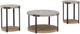 Signature Design by Ashley® Darthurst 3-Piece Gray Occational Table with Light Brown Base Set-0