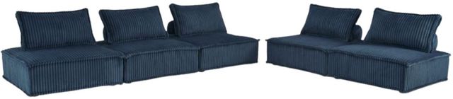 Signature Design by Ashley® Bales 5-Piece Navy U-Shape Sectional-1