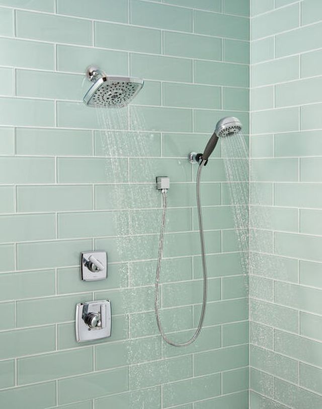 Delta Universal Showering Chrome H2Okinetic® 5-Setting Adjustable Wall Mount Hand Shower-2