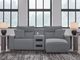 Signature Design by Ashley® Modmax II 3-Piece Pepper/Salt Right Arm Facing Power Reclining Sectional with Console Audio System-4