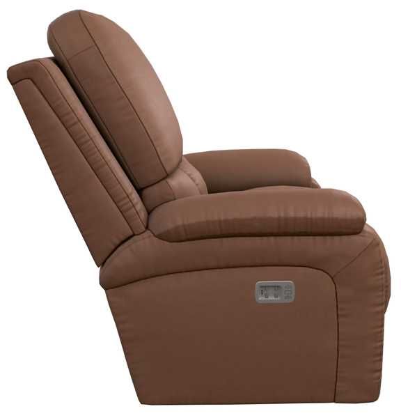 La-Z-Boy® Greyson Caramel Leather Power Wall Recliner with Headrest and Lumbar-2