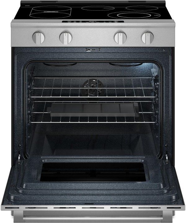 Maytag® 30" FingerPrint Resistant Stainless Steel Glass Top Slide-In Electric Range with Grill Mode-1