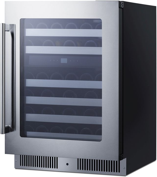 Summit® 24" Stainless Steel Built-In Wine Cooler-1