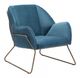Zuo® Stanza Blue Arm Chair-0