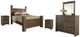 Signature Design by Ashley® Juararo 5-Piece Dark Brown Queen Poster Bed-0