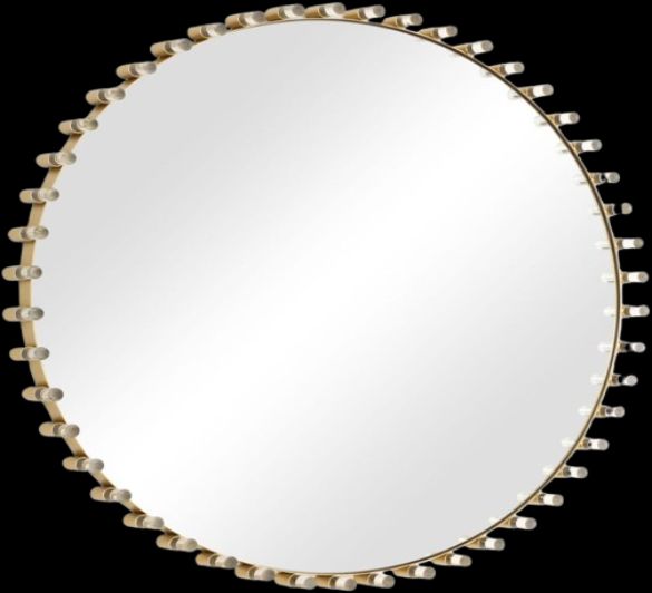 Uttermost® Avelyne Brass Round Mirror-0
