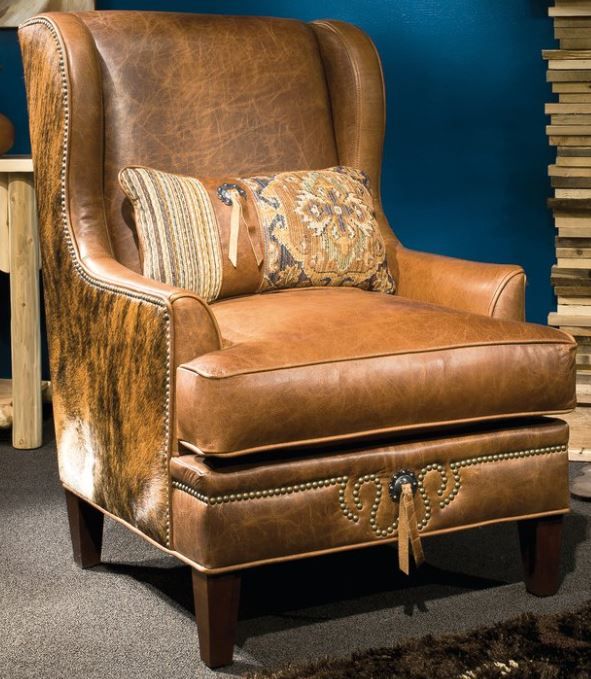Marshfield Furniture Logan (Leather) Dark Orange Chair-0