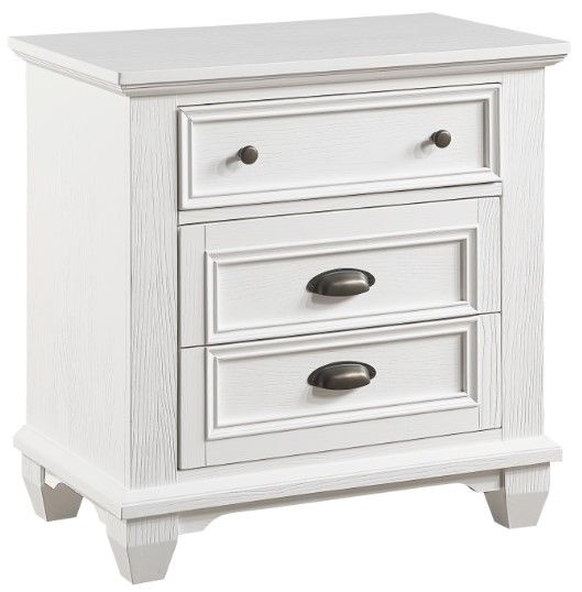 Homelegance® Mackinac White Nightstand-0
