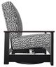 Telescope Casual Leeward Agra Classic/Black Fabric/Polymer Outdoor Cushion Swivel Hidden Rocker with Chestnut Rustic Arms-2