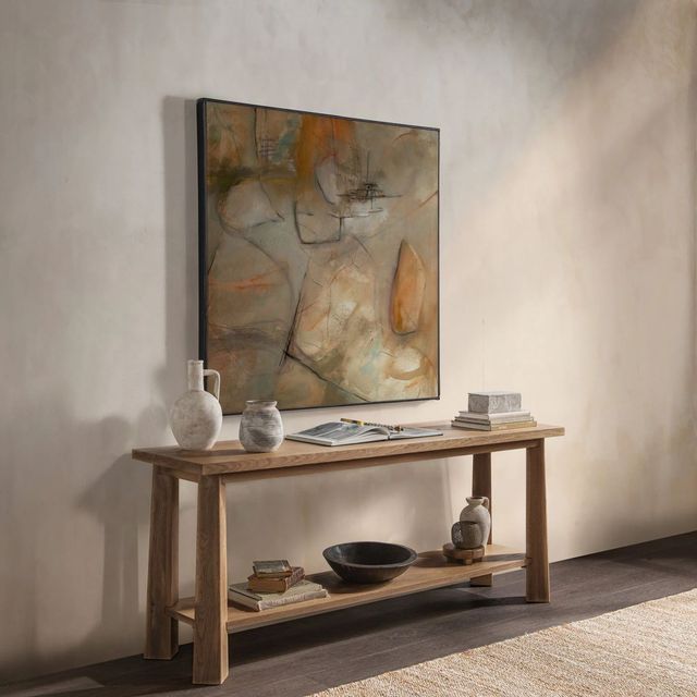 Classic Home Kenzie Amber Toast Console Table-1