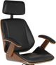 Armen Living Century Black/Brown Office Chair-3