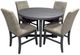 Elements International Wakefield 5-Piece Charcolate/Espresso Dining Table Set-0