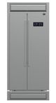 FORNO® Salerno 33" 15.6 Cu. Ft. Stainless Steel Built-In Side-by-Side Refrigerator-0