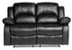 Homelegance® Cranley Black Double Manual Reclining Loveseat-2