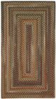 Capel Rugs Homecoming Chestnut Brown 27" x 48" Concentric Rectangle Throw Rug-0