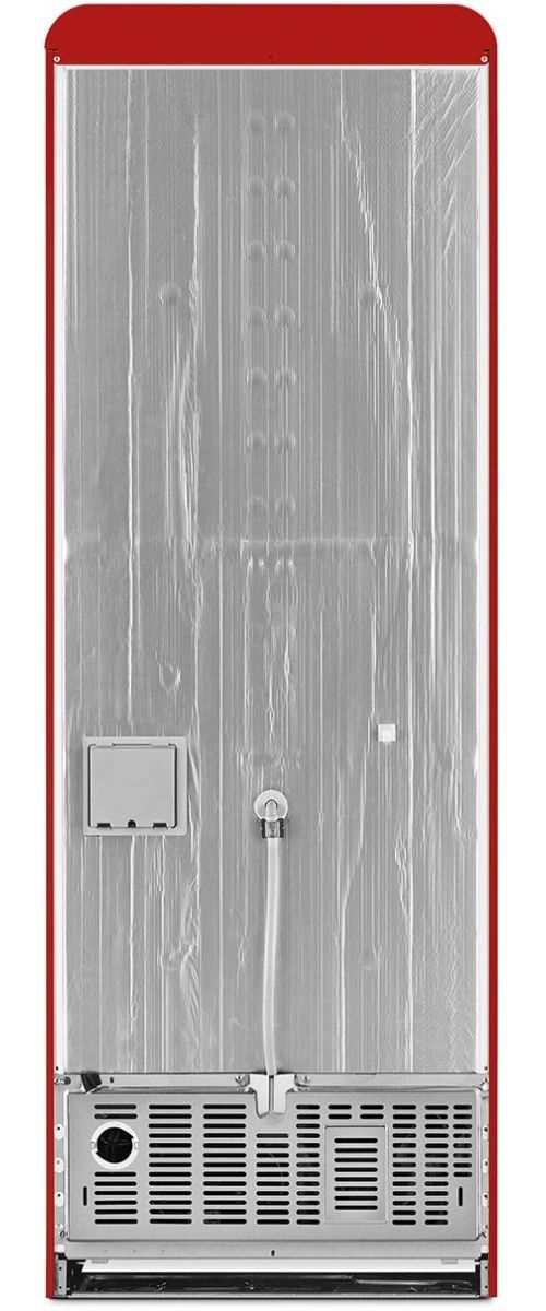 Smeg Retro Style 28 in. 18.0 Cu. Ft. Red Bottom Freezer Refrigerator-2